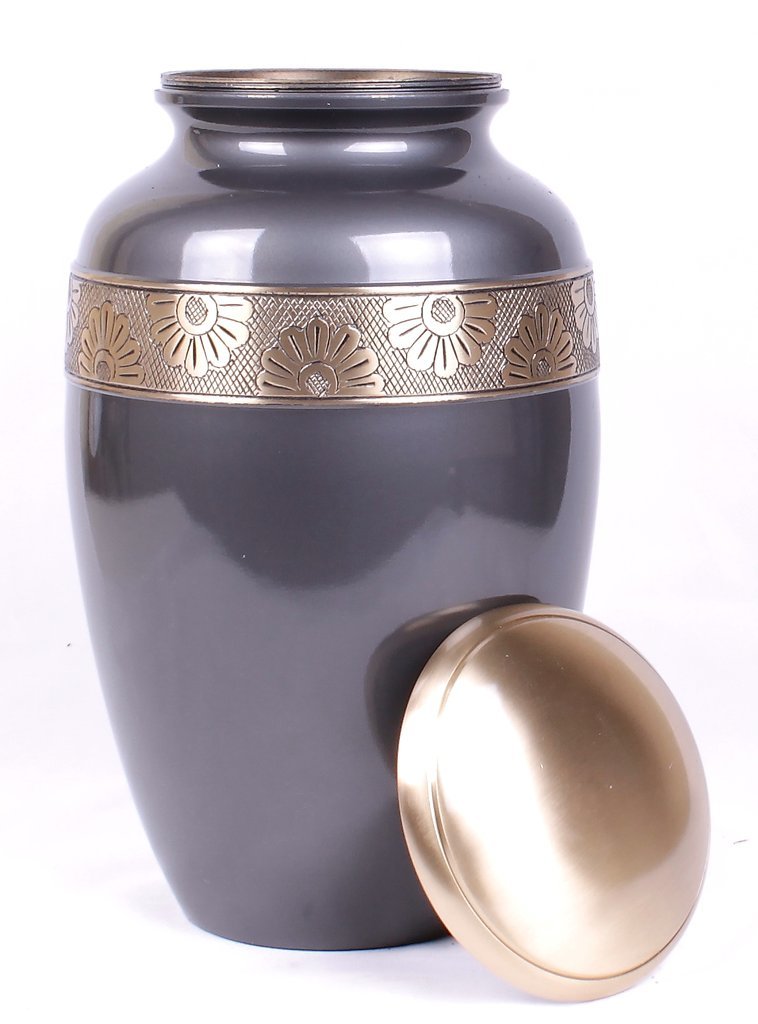 Gold Grey Cremation Urn New