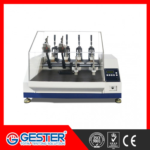 सम्पूर्ण जूतों के लचीलापन परखने वाला यंत्र (4 कार्यरत स्थिति)