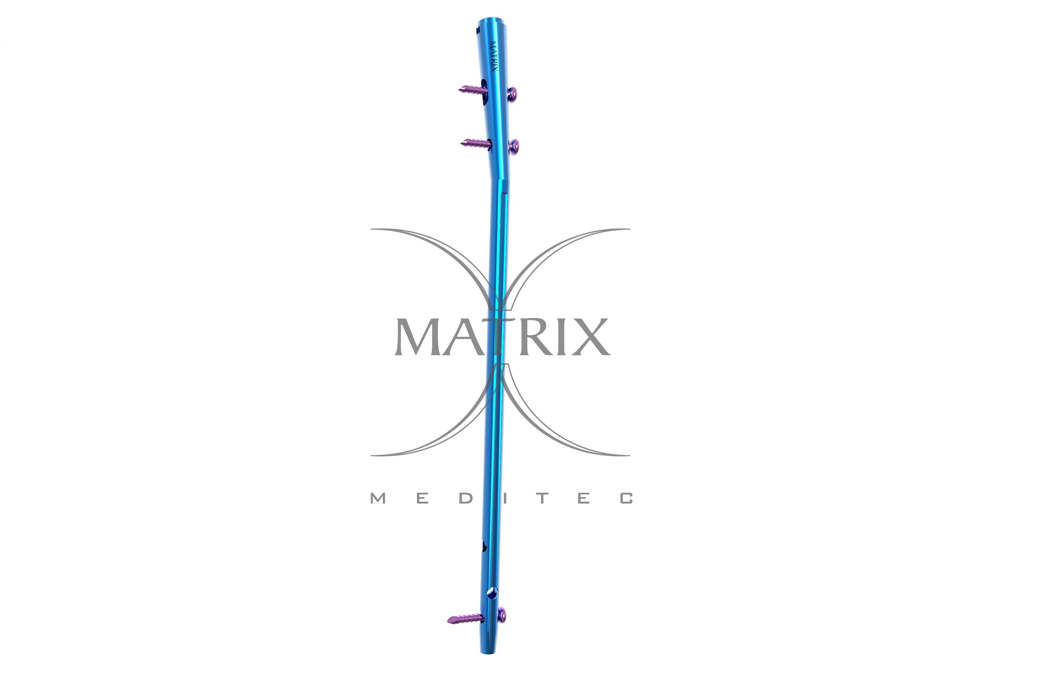 Blue Upper Bend Tibial Nail (Crimped)