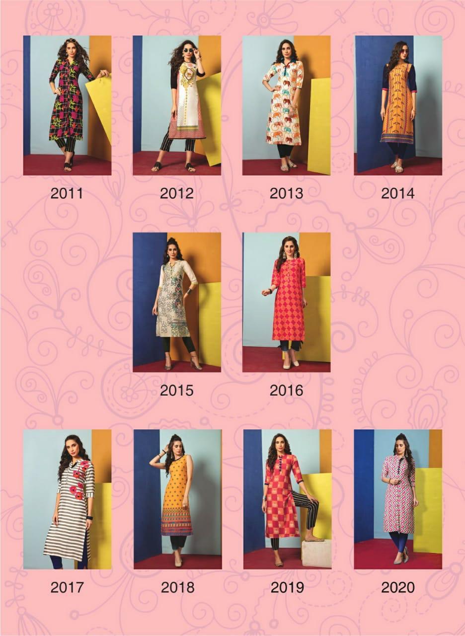 Winter Designer Rayon Print Kurtis