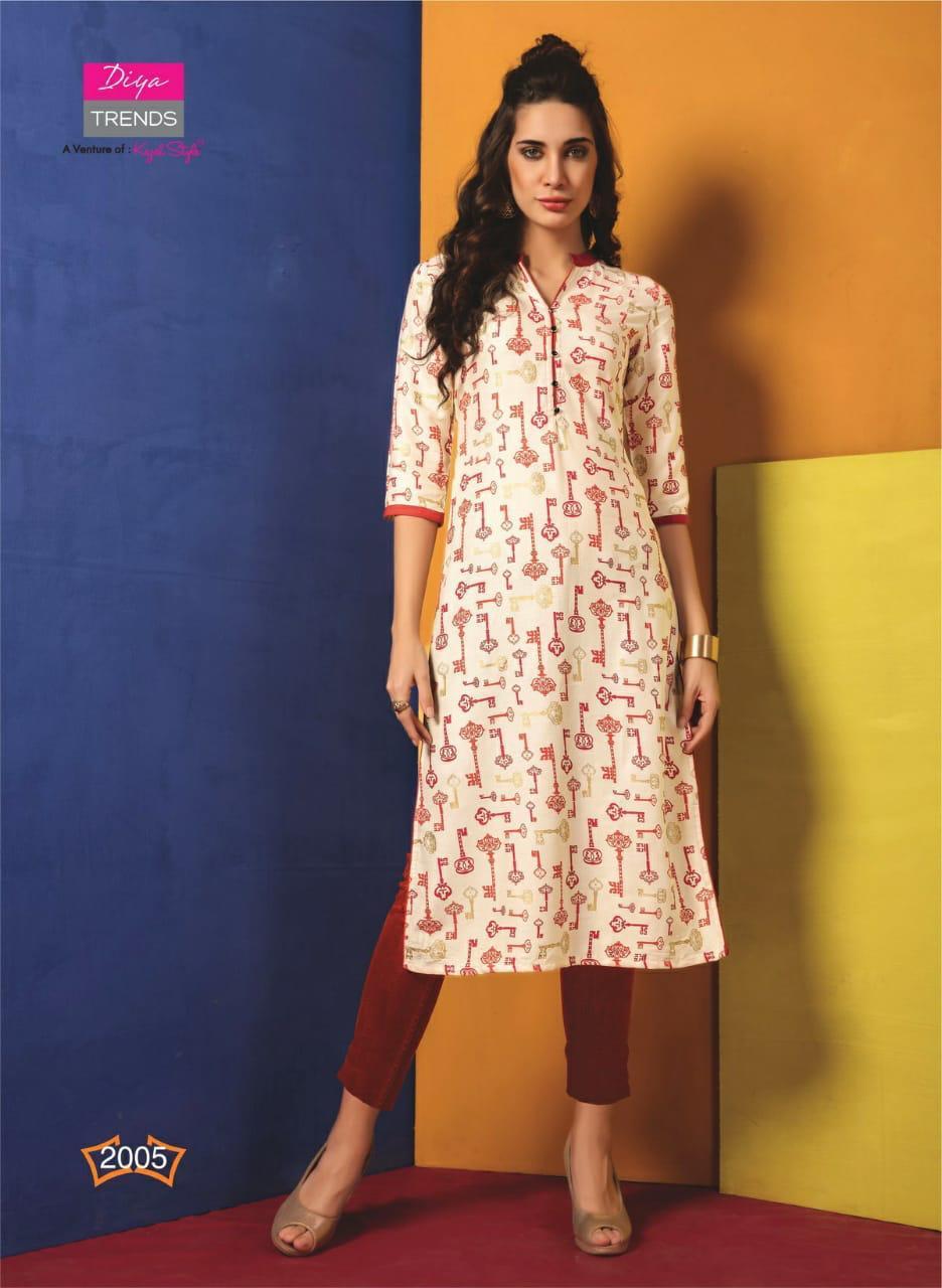Winter Designer Rayon Print Kurtis