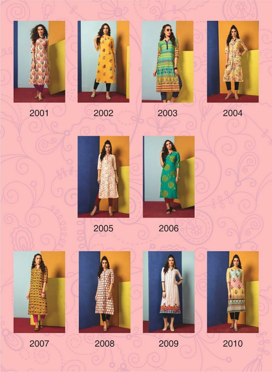 Winter Designer Rayon Print Kurtis