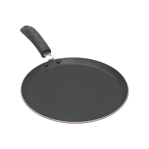 Pearl Non Stick Flat Tava - Copper Metal, 1-3mm Thickness | Lightweight, PVC Handle