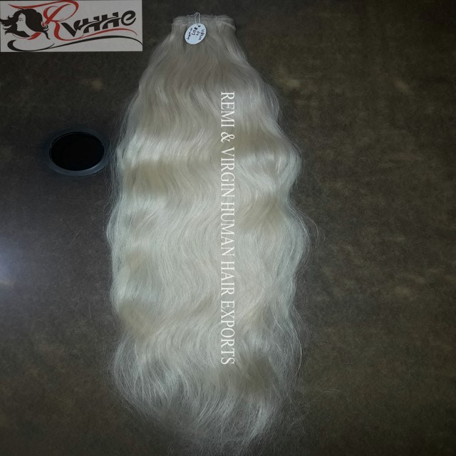 Blonde Human Hair - 100% Remy Virgin Human Hair, Natural Straight, 10-30 Inch Lengths | Temple Hair, No Shedding, Easily Restyled, Water Sterilized