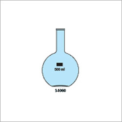 Short Neck Boiling Flask - 80% Silica, 25 ml to 2000 ml Capacity | Acid Proof, Easy to Handle, Flat Bottom Design