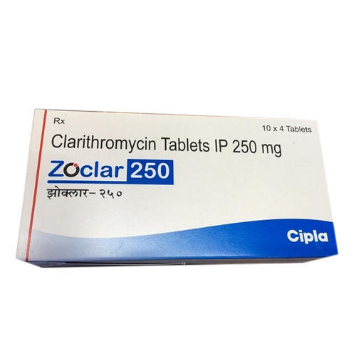 Clarithromycin Tablets - Antibacterial Oral Medication | Easy-to-Swallow Tablet Form