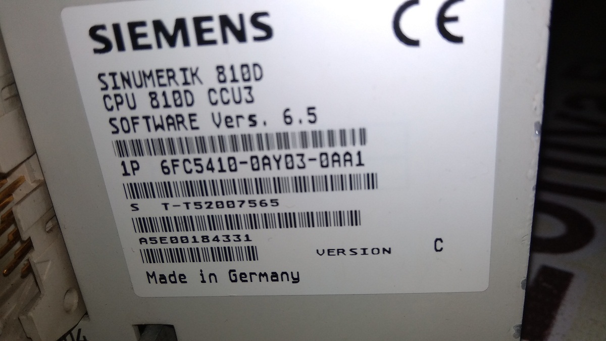 Siemens Sinumerik 840/de - Standard Mounting Module 483x172x460mm, High-precision Multi-axis Cnc Control, Industrial Ethernet & Usb Connectivity