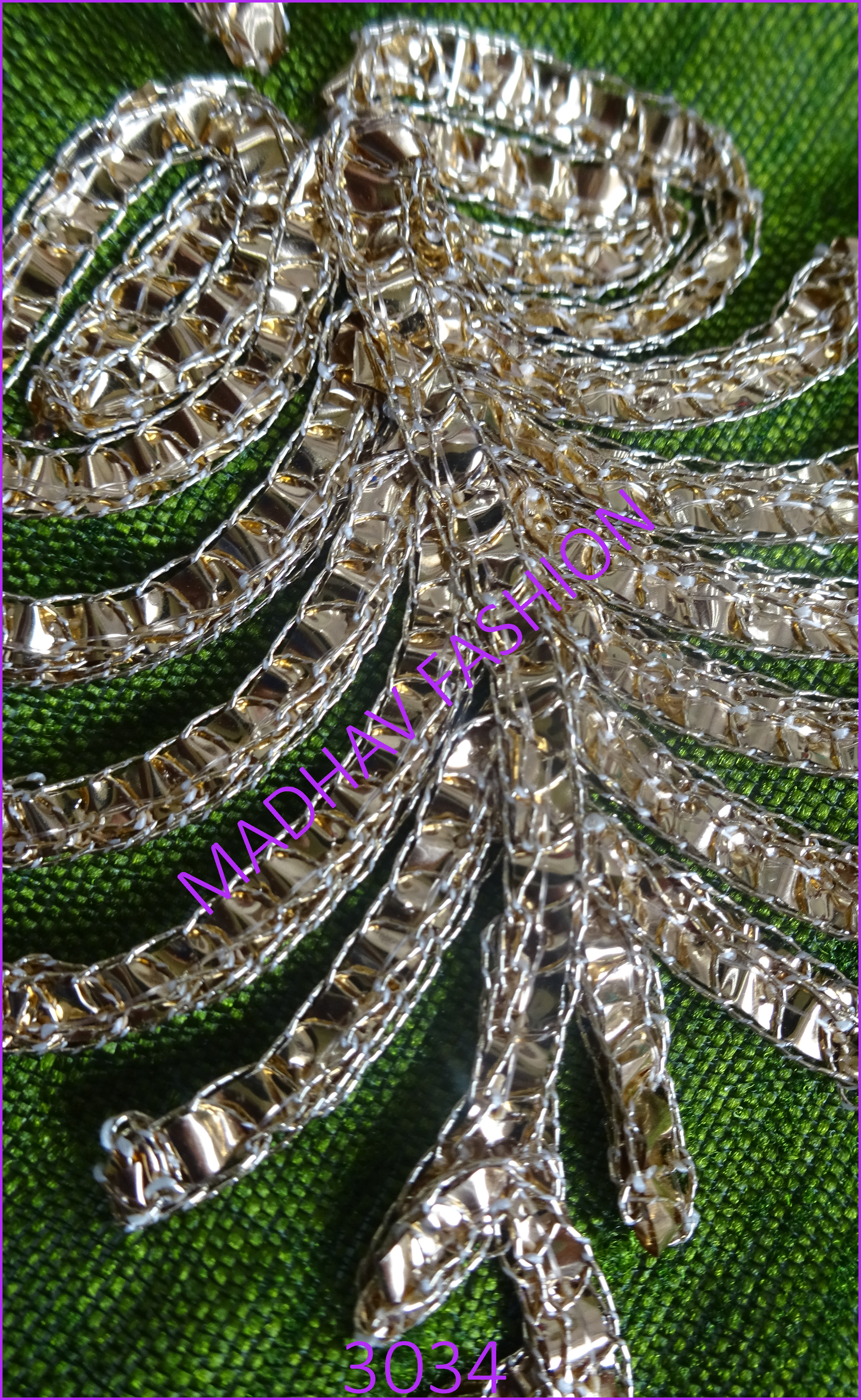 Sequence Embroidery Work - Cotton Material, 1117.6mm Width | Versatile Location Use For Sarees, Lehengas, Blouses & More, High-quality Sequence And Timely Delivery