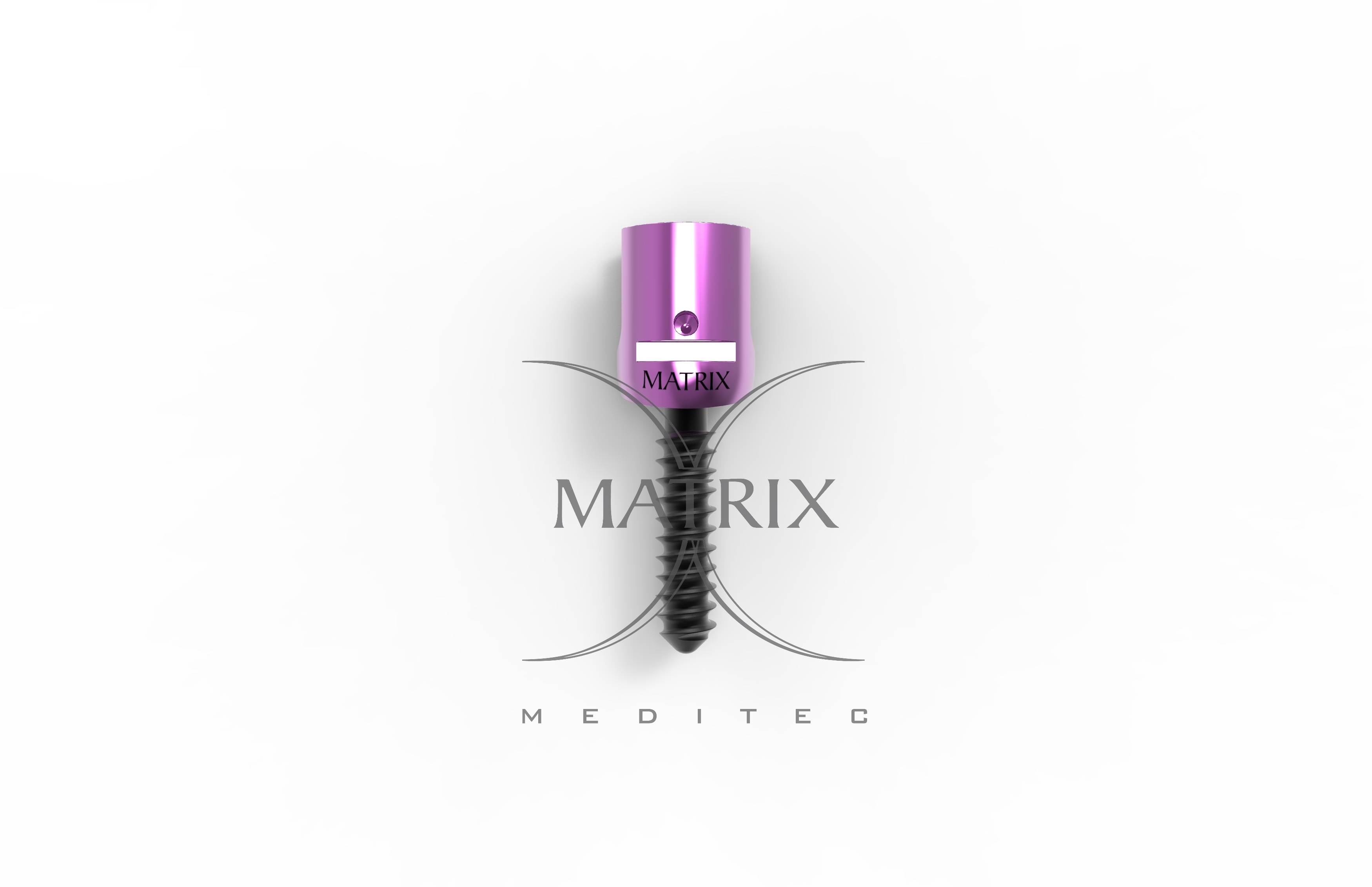 Purple And Black Polyaxial Occipital Screw