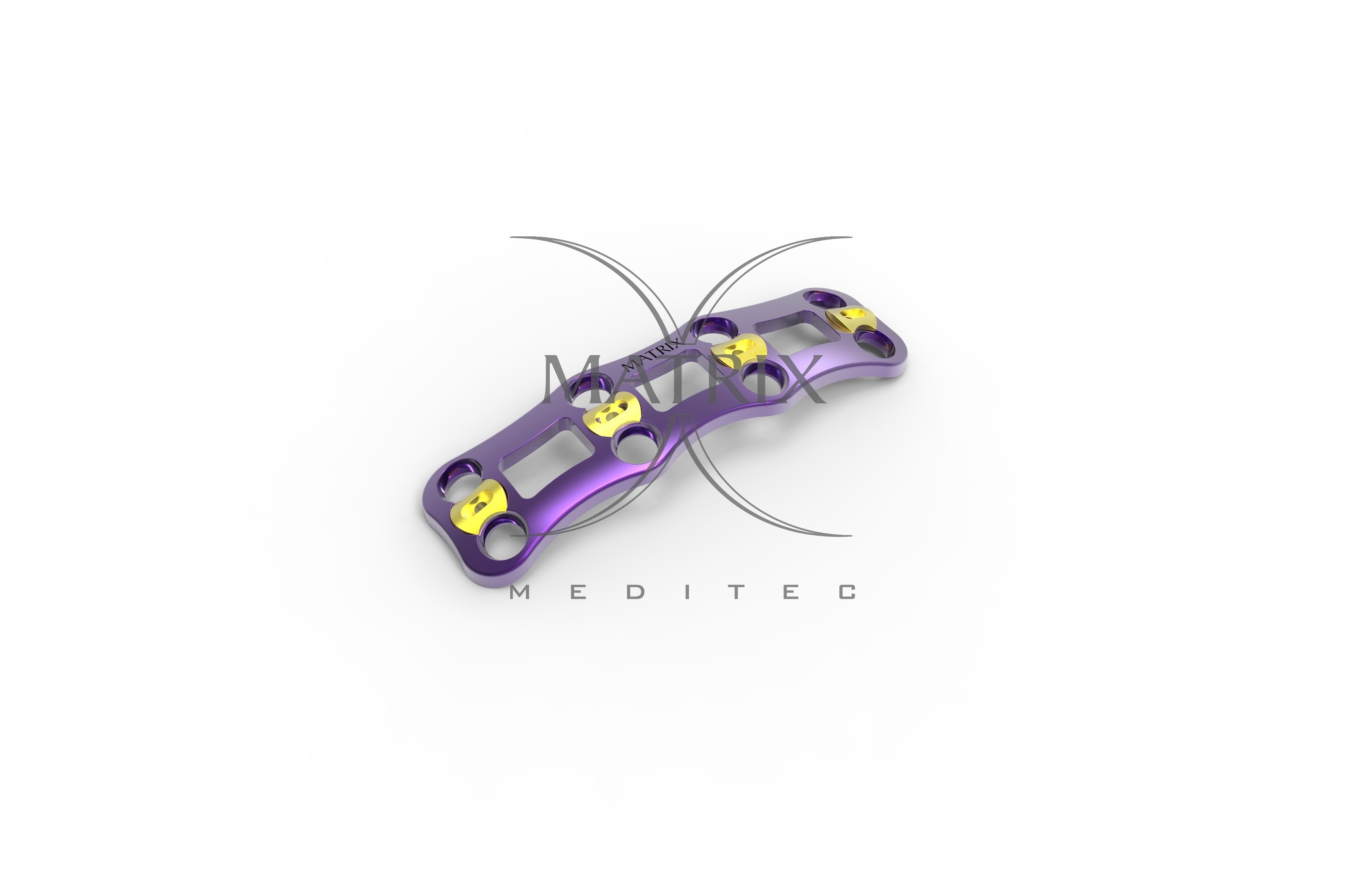 Cevical Plate - Titanium Material, 3.5 Millimeter Diameter, Purple Color | Spine Use, Sterilized, Indicated For Degenerative Disc Diseases