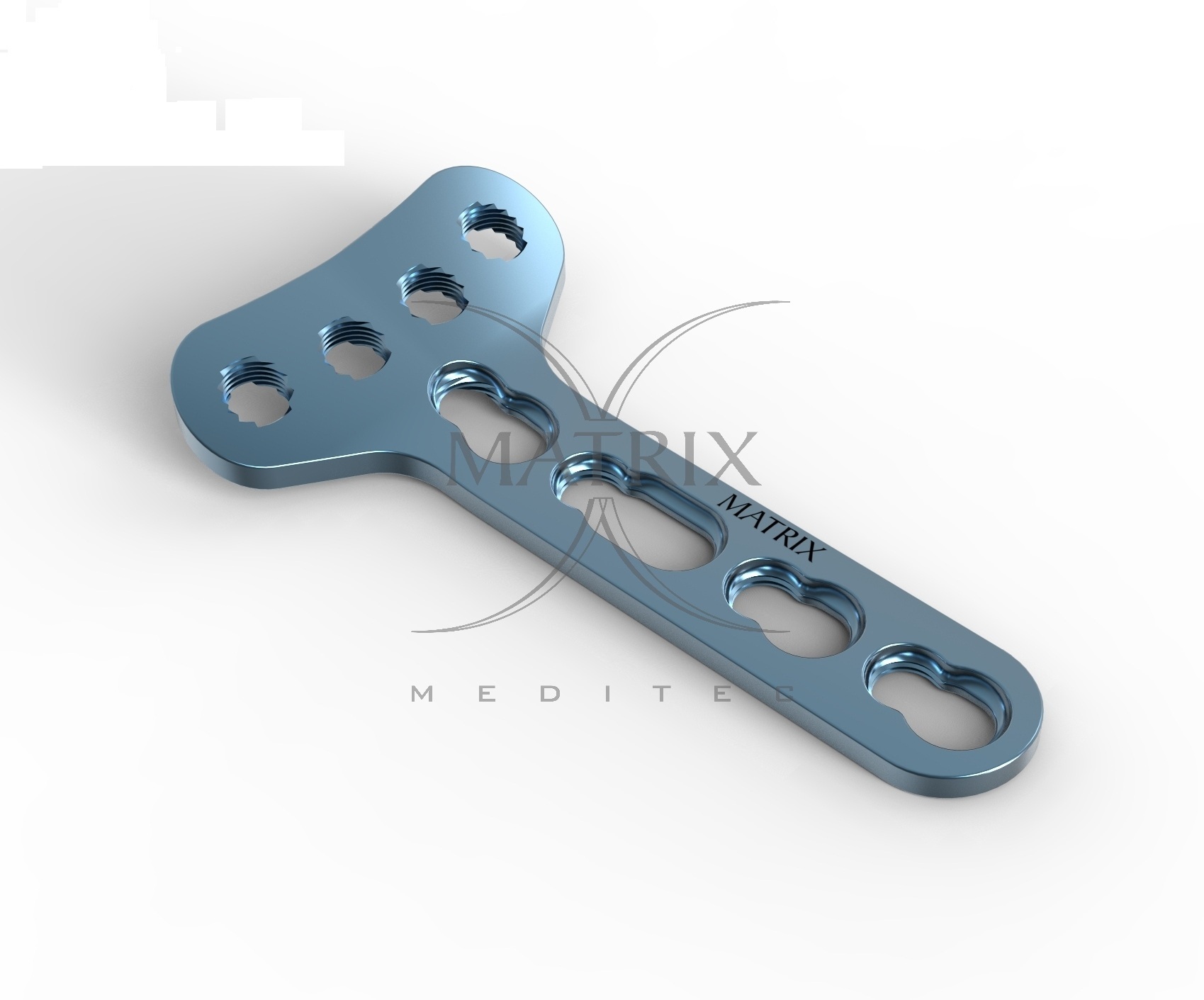 Grey Lcp Distal Radius T Plate 3.5mm,narrow Right Angled Head 04 Holes