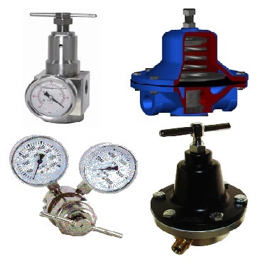 Pressure Regulators - Cast Iron, High Pressure PSI, Blue & Black Silver Color | Pilot Operated, Differential Pressure Control, Pressure Reducing Function