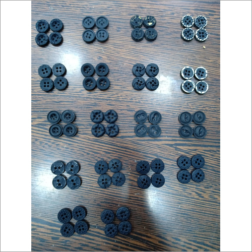 Alloy Button - Black, Round, Various Sizes | Polished Finish for Durable, Stylish Shirt and T-Shirt Applications
