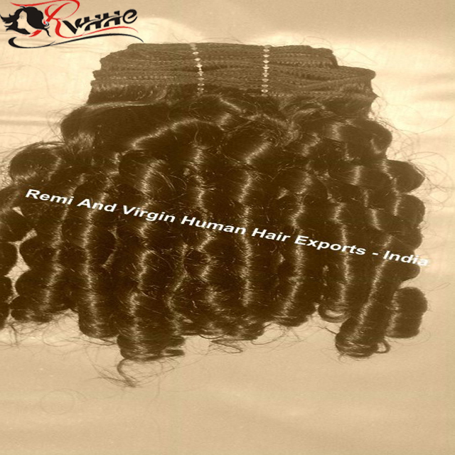 Spring Curly Human Hair - 100% Remy Virgin Human Hair, 10-30 Inch Lengths, Natural Color, Double Weft, Zero Shedding, Smooth & Shiny Finish
