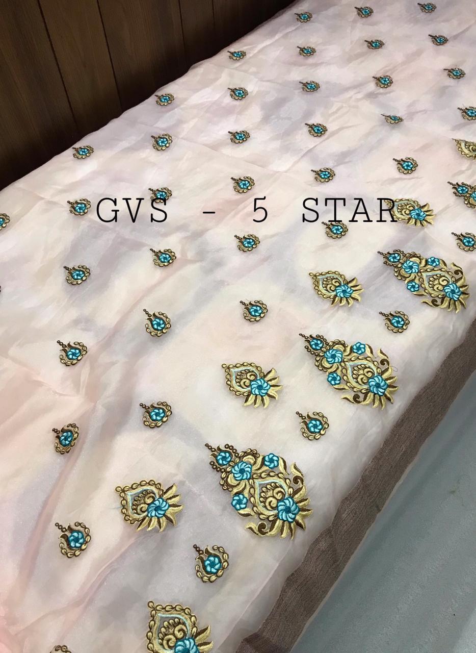 Multi Fancy Designer Party Wear Heavy Work Saree