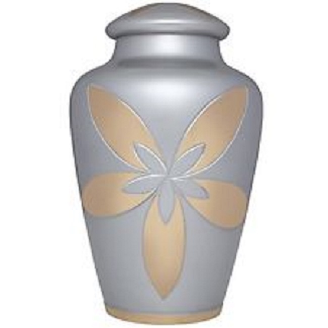 White Milano Cremation Urn