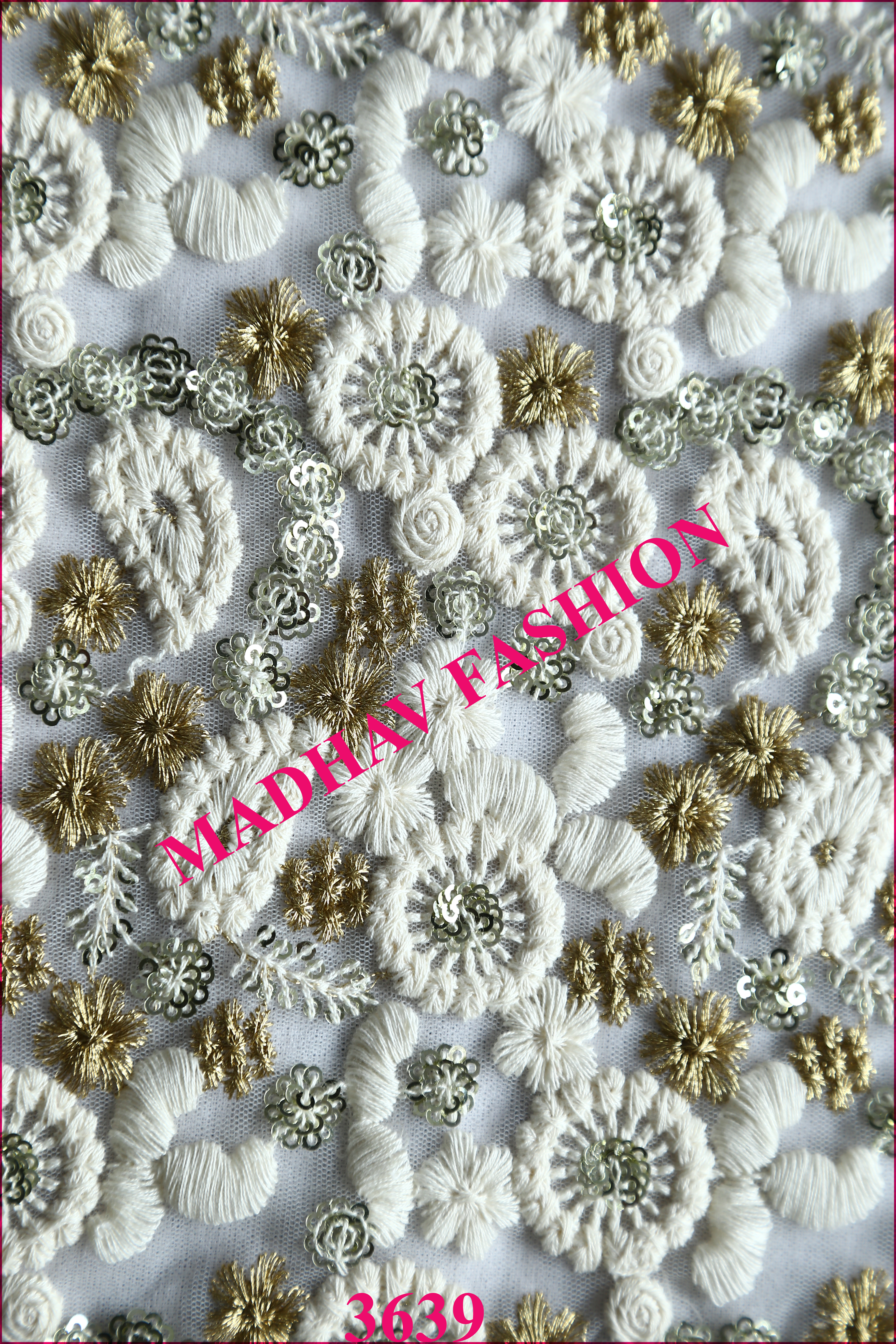 Multi Thread Embroidery Work
