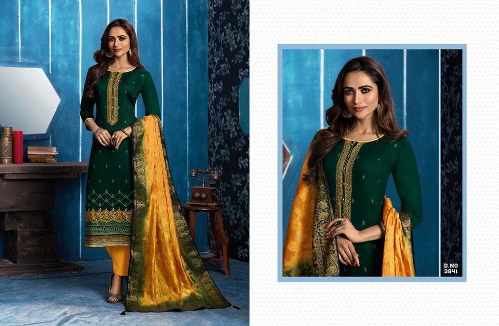Dark Green Churidar Designs Suits