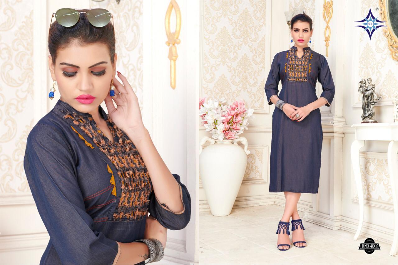 Winter New Designers Denim Kurtis
