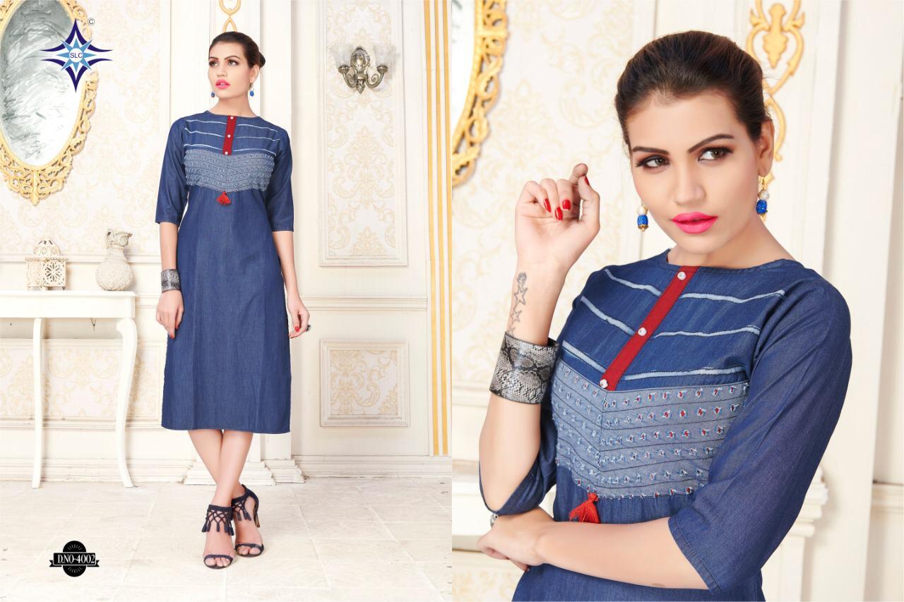 Winter New Designers Denim Kurtis