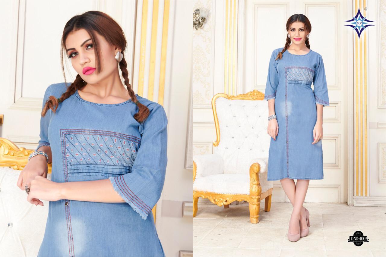 Winter New Designers Denim Kurtis