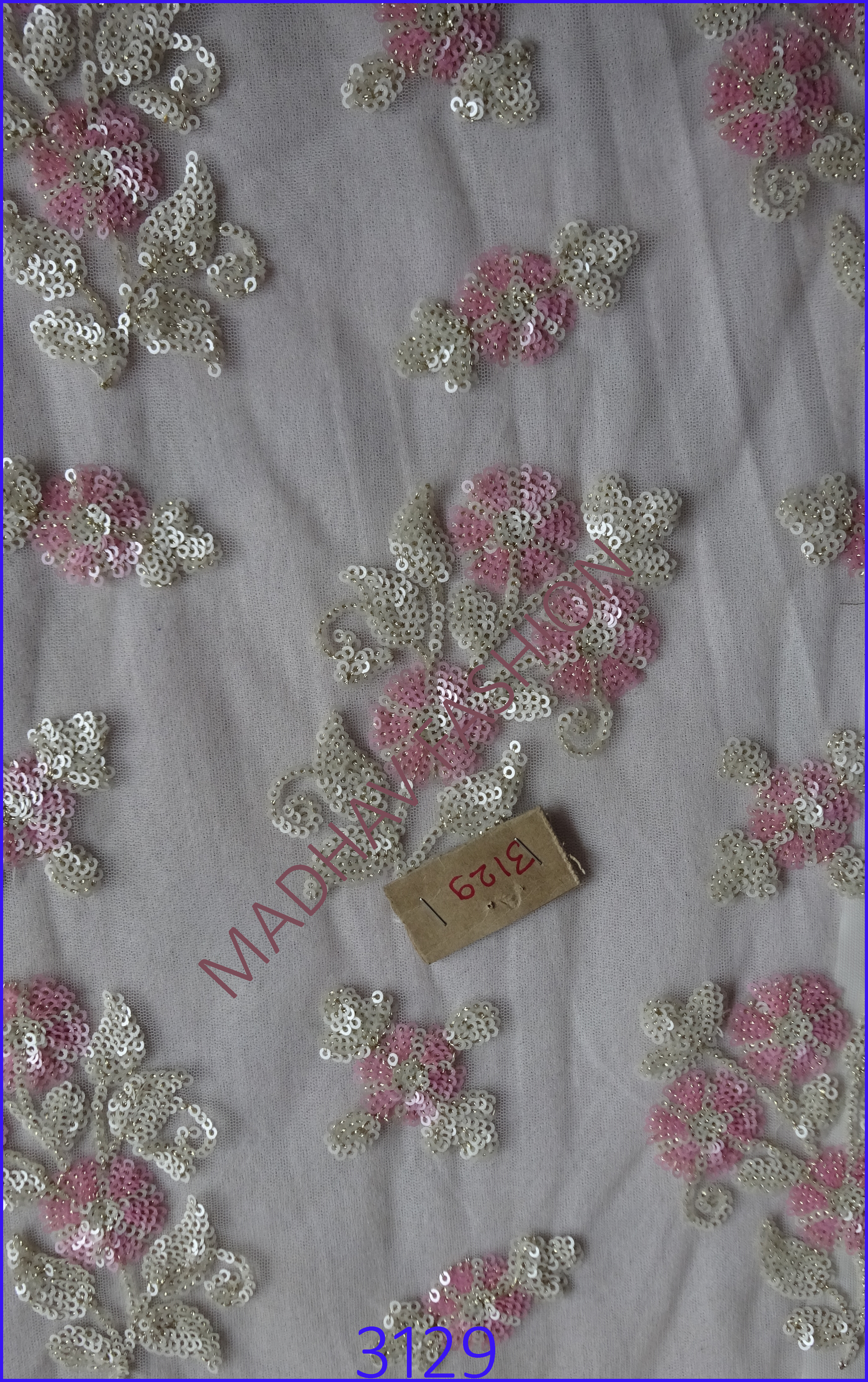 New Flower Sequence Embroidery Work - Various Fabrics Like Viscose & Polyester | Light In Weight, Quick Dry, Embroidered Pattern, Plain Style