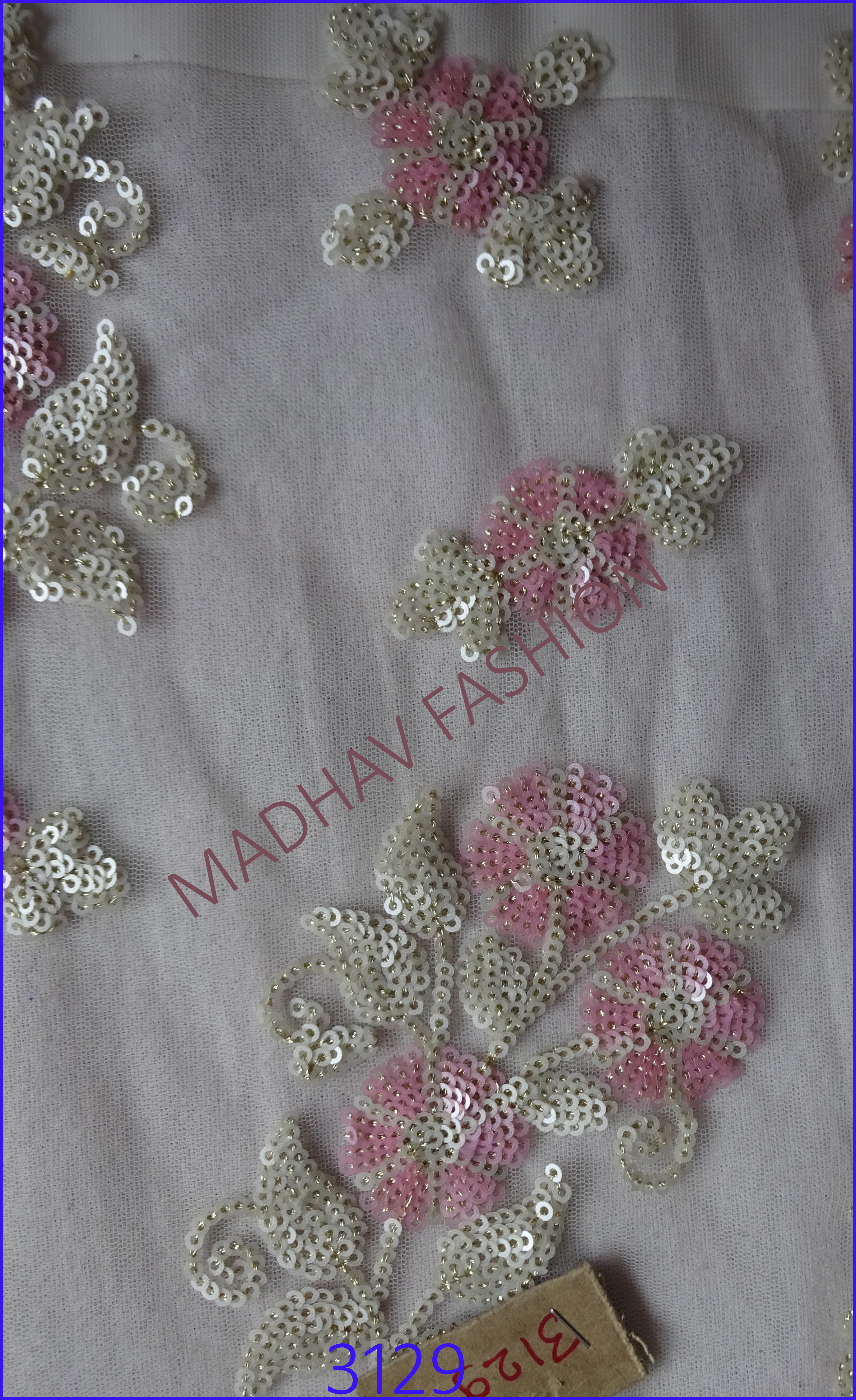 New Flower Sequence Embroidery Work - Various Fabrics Like Viscose & Polyester | Light In Weight, Quick Dry, Embroidered Pattern, Plain Style