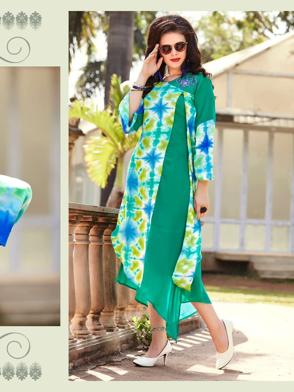 Mix Printed Georgette Kurtis