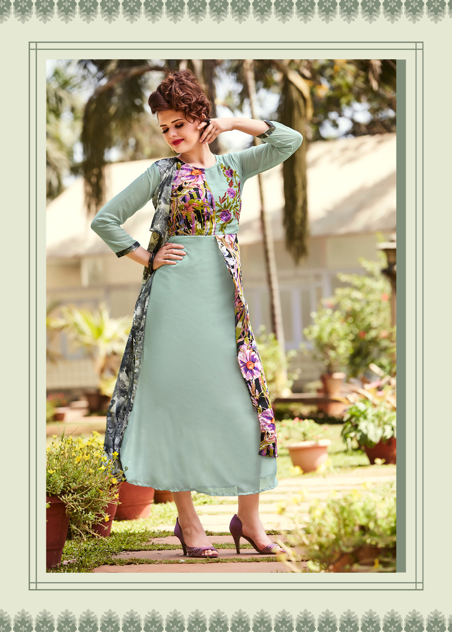 Mix Printed Georgette Kurtis