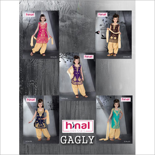 Kids Cotton Patiala Suits Gender: Girls