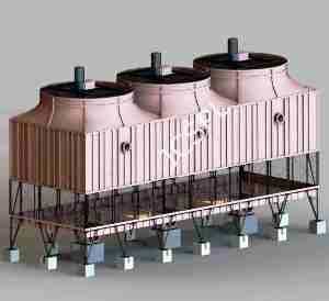 Frp Cooling Tower - 20 Tr To 1000 Tr Models | Lightweight, Durable Frp, Pvc Nozzle Material, High Resistance To Industrial Vibrations