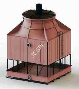 Frp Cooling Tower - 20 Tr To 1000 Tr Models | Lightweight, Durable Frp, Pvc Nozzle Material, High Resistance To Industrial Vibrations
