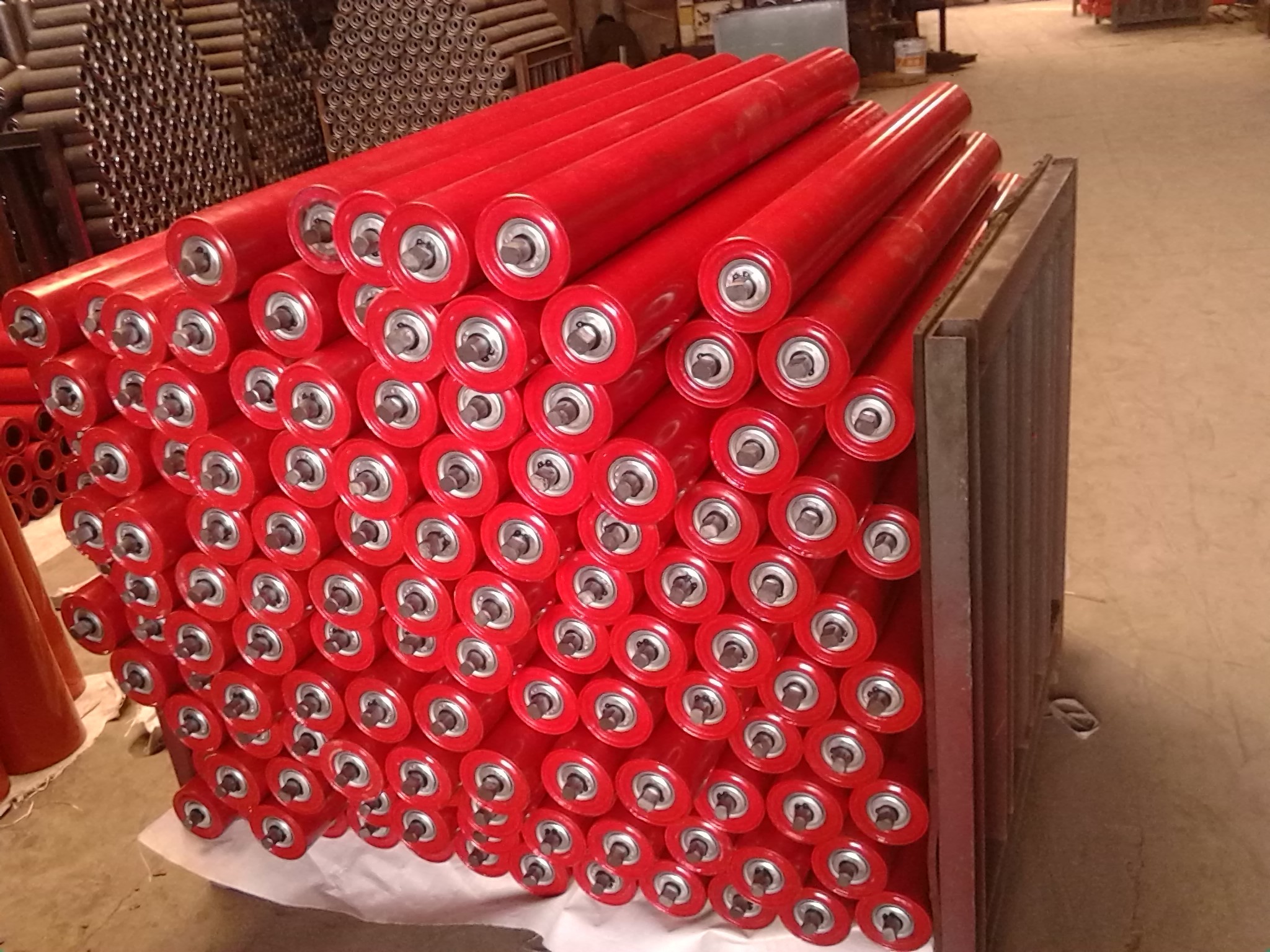 Idler Roller - Customizable Material | Load Capacity: 100 Kg, Gravity Roller Conveyor, 6-month Warranty, Vertical Reciprocating Design