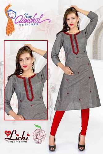 महिलाओं के गोल गर्दन वाले कुर्तियां