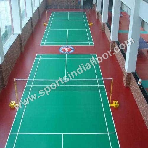 Badminton Indoor Pvc Flooring - Pvc Material, Customizable Dimensions, Multi-color Options | Durable, Shock Absorbing, Easy Cleaning, Environmental Friendly