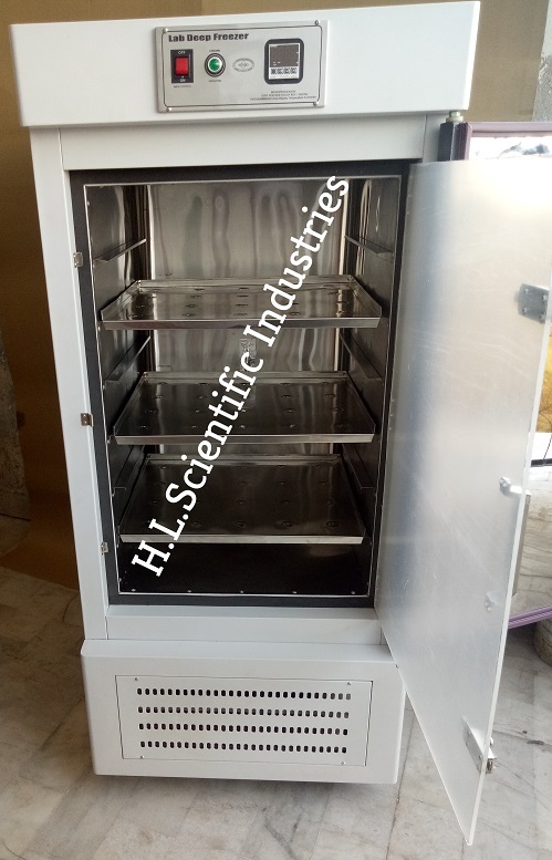 Stainless Steel. Laboratory Deep Freezer