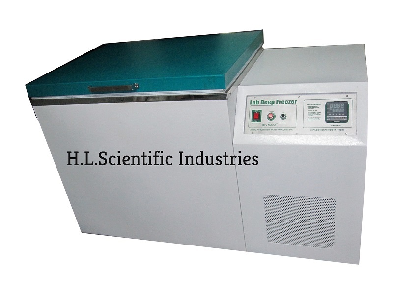 Stainless Steel. Laboratory Deep Freezer