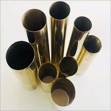 Yellow Seamless Brass Pipe And Tubes