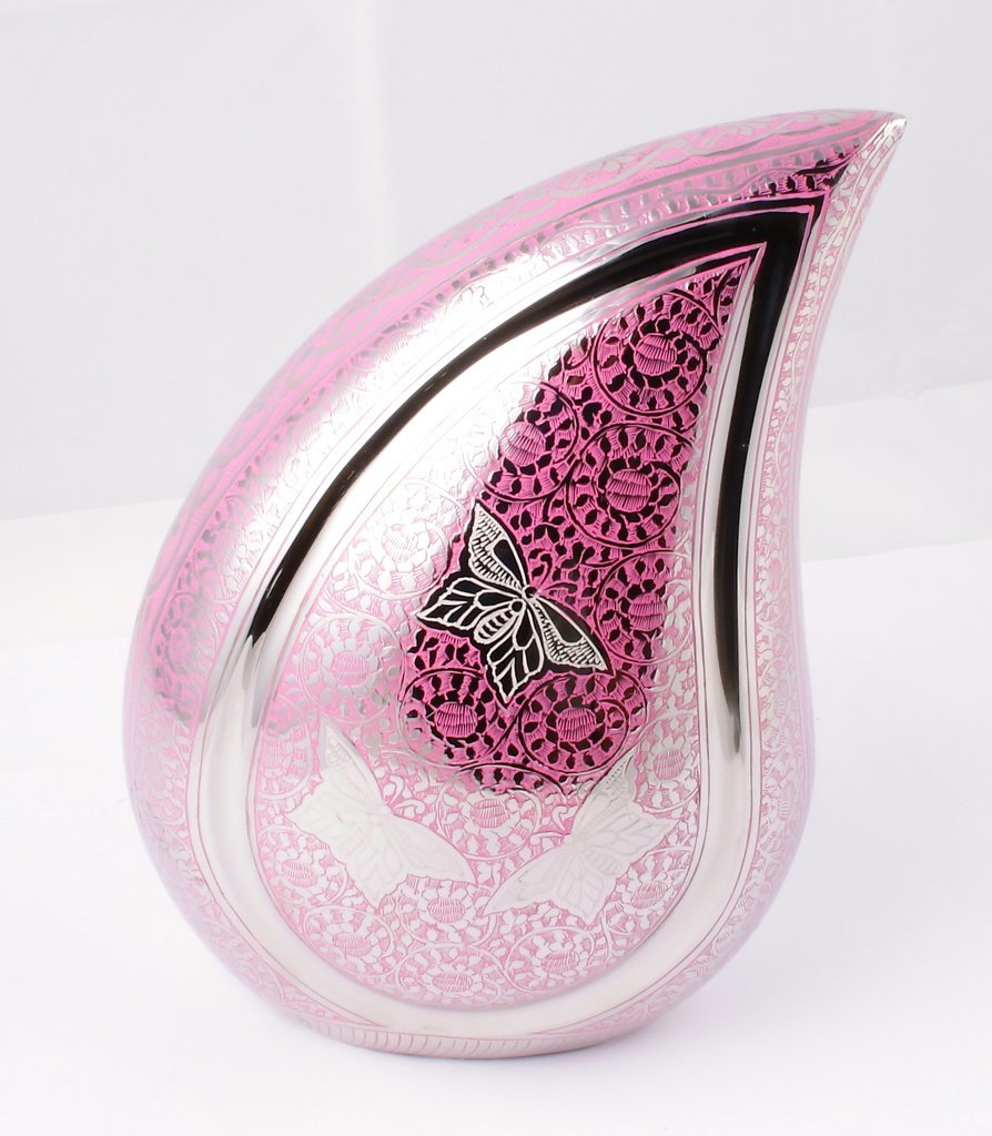 Painting Green Teardrop Cremation Urn