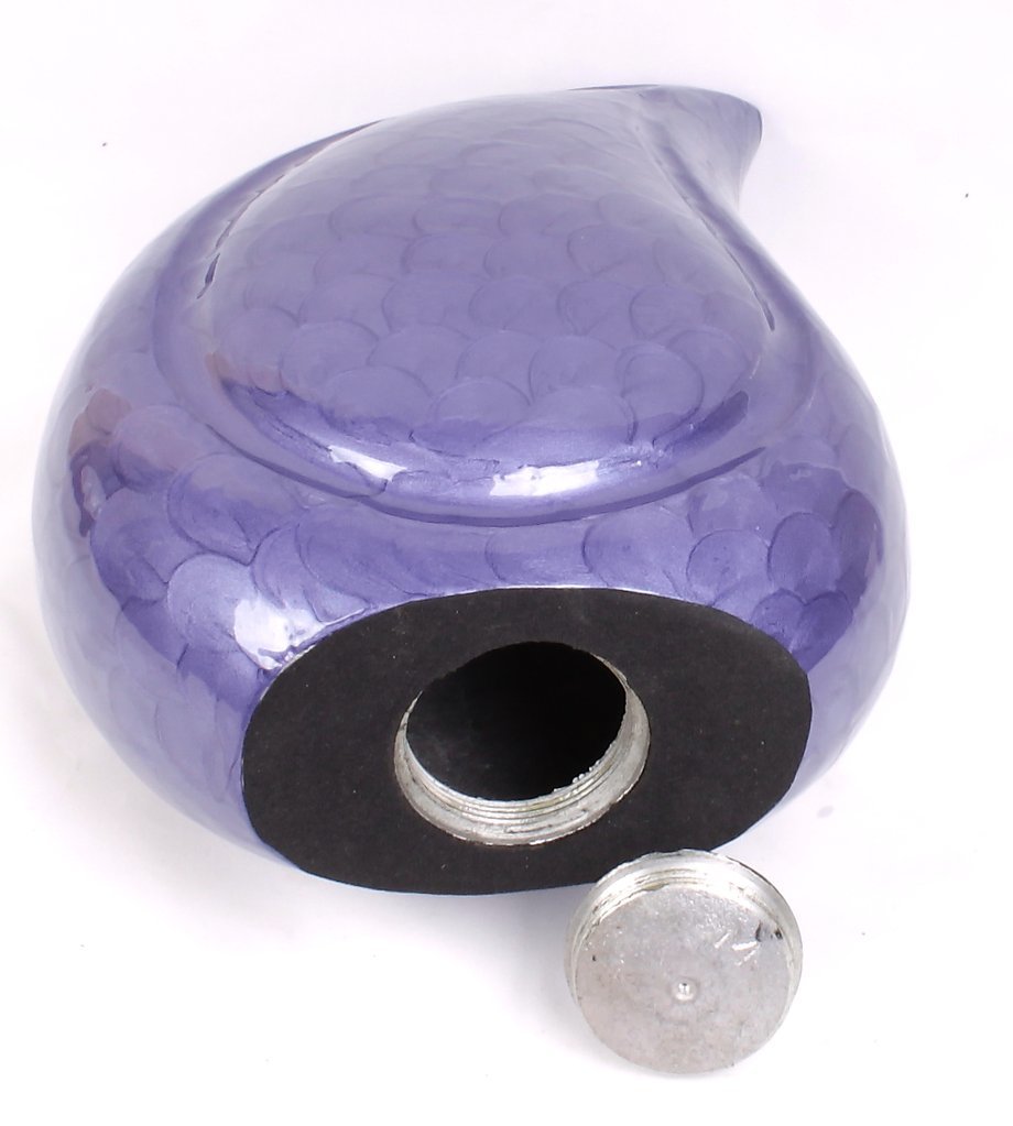 Painting Purple Teardrop Cremation Urn
