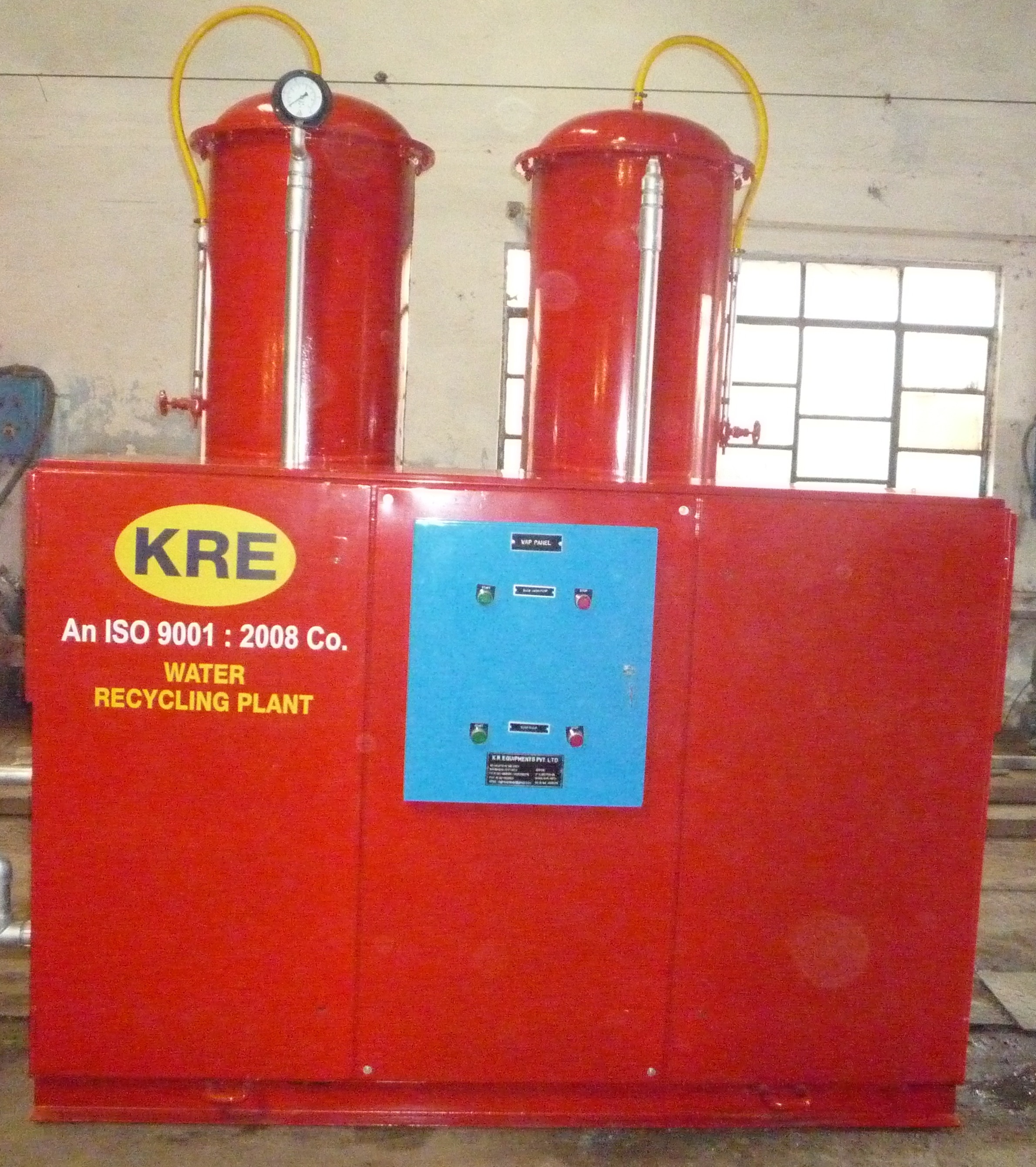 Water Recycling Unit - Quartzite & Activated Carbon Filtration, Self-running With Level Switches, Manual & Automatic Control, 2.5 Mâ³/h Flow Rate