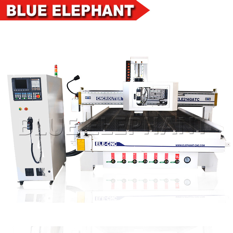 Cnc Router - 2100x4000x200mm Metal Build | 8-slots Carousel Tool Changer, High Precision, Low Energy Consumption, Vacuum Cleaning System