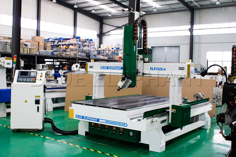 Vacuum Cleaning System Elecnc 1325 4 Axis Cnc Router Wood Carving Machine With Rotary Device