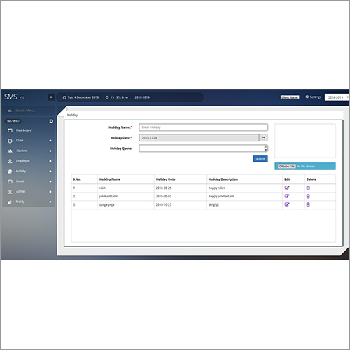 छुट्टियों की सूची