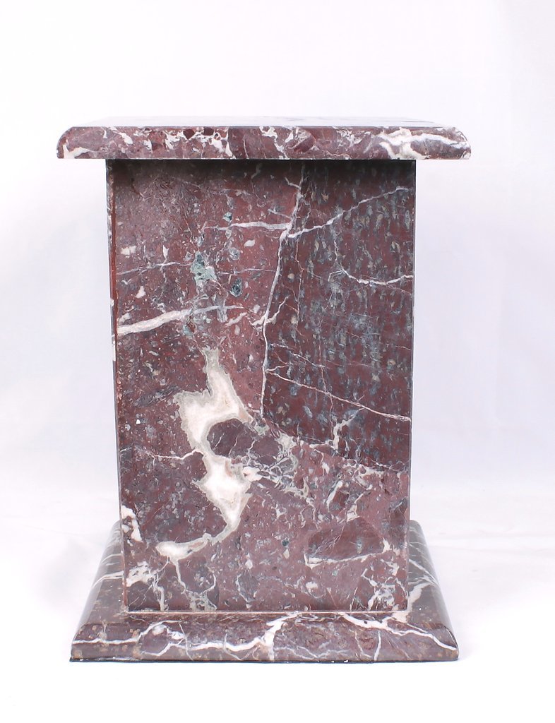 Polishing Red Tall Marble Urn