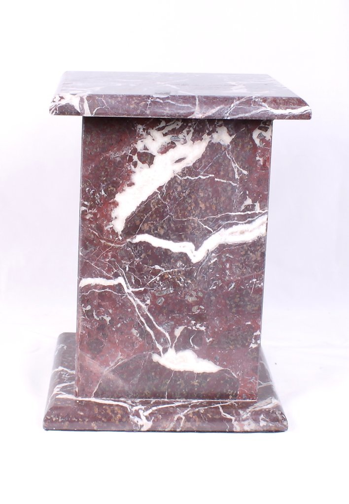 Polishing Red Tall Marble Urn