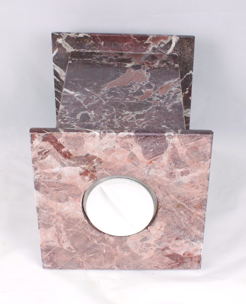 Polishing Red Tall Marble Urn
