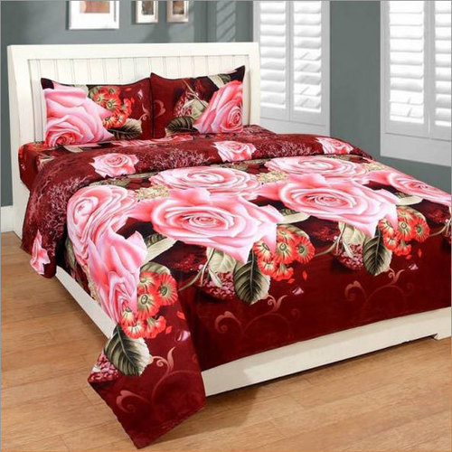 Bed Covers - 100% Cotton, Multicolor Floral Print | Breathable, Washable, Fade Resistant, Perfect for Home, Hotel, and Wedding Decor