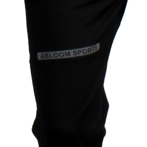 Abloom Trackpant - 100% Stretchable Nylon, Black Color, 22cm Length | Quick Dry, Washable, Regular Fit, Double Pockets, Winter Wear