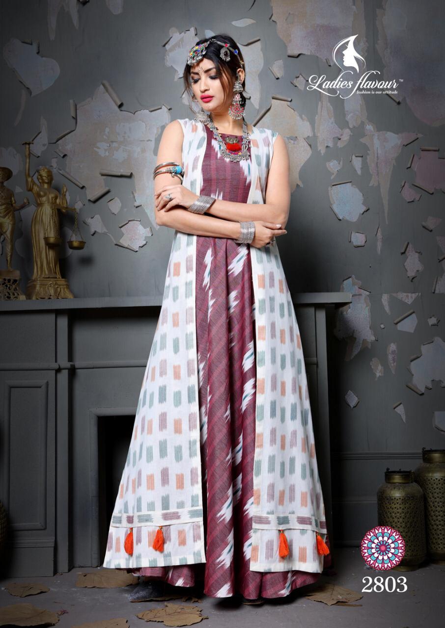 Cotton Heavy Designer Hand Work With Printed Kurtis